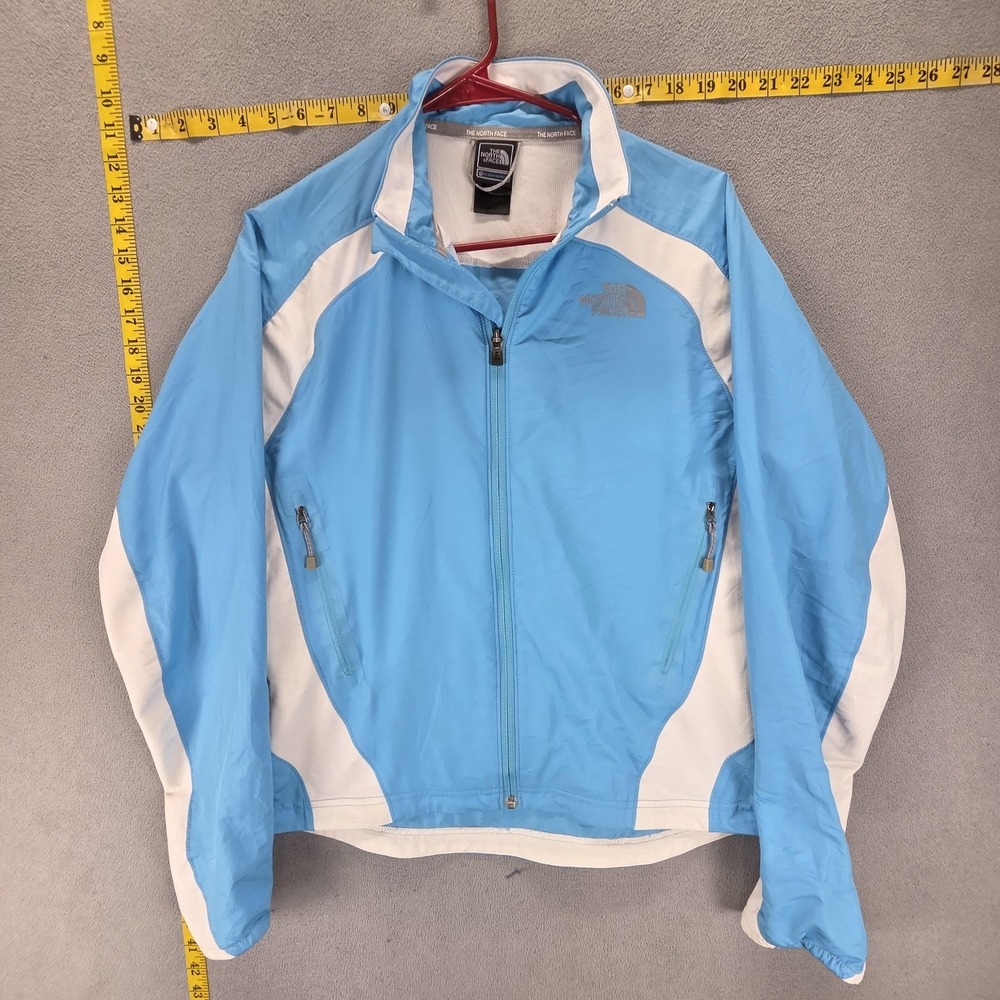 The North Face Jacket Womens Medium Blue Flight Series Windbreaker Full Zip